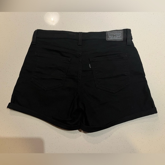 Levi's | Mid Length Denim Shorts in Black Size 28 / 6 - Picture 3 of 8